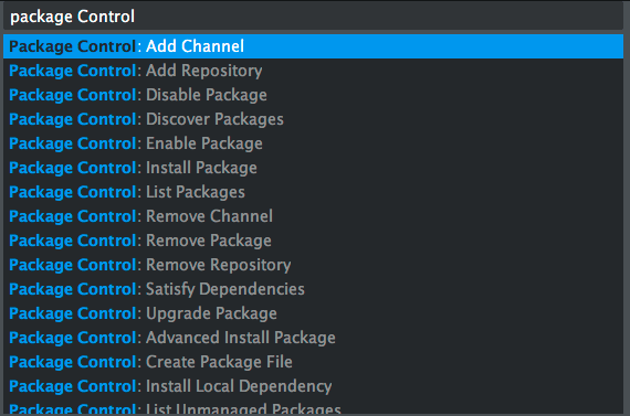 Package Control pop